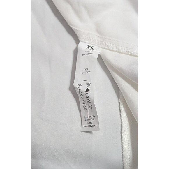 Halara Collared Button Long Sleeve Casual Shirt Sz XS Womens White Work Blouse - Picture 5 of 10